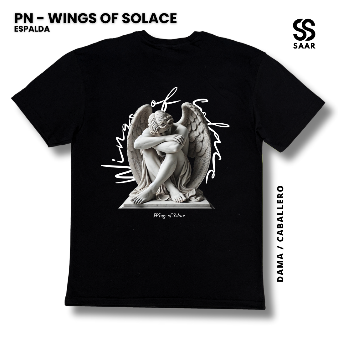 WINGS OF SOLACE | Playera Negra