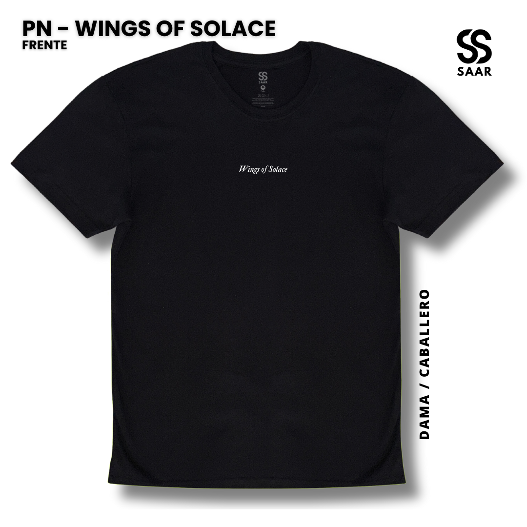 WINGS OF SOLACE | Playera Negra
