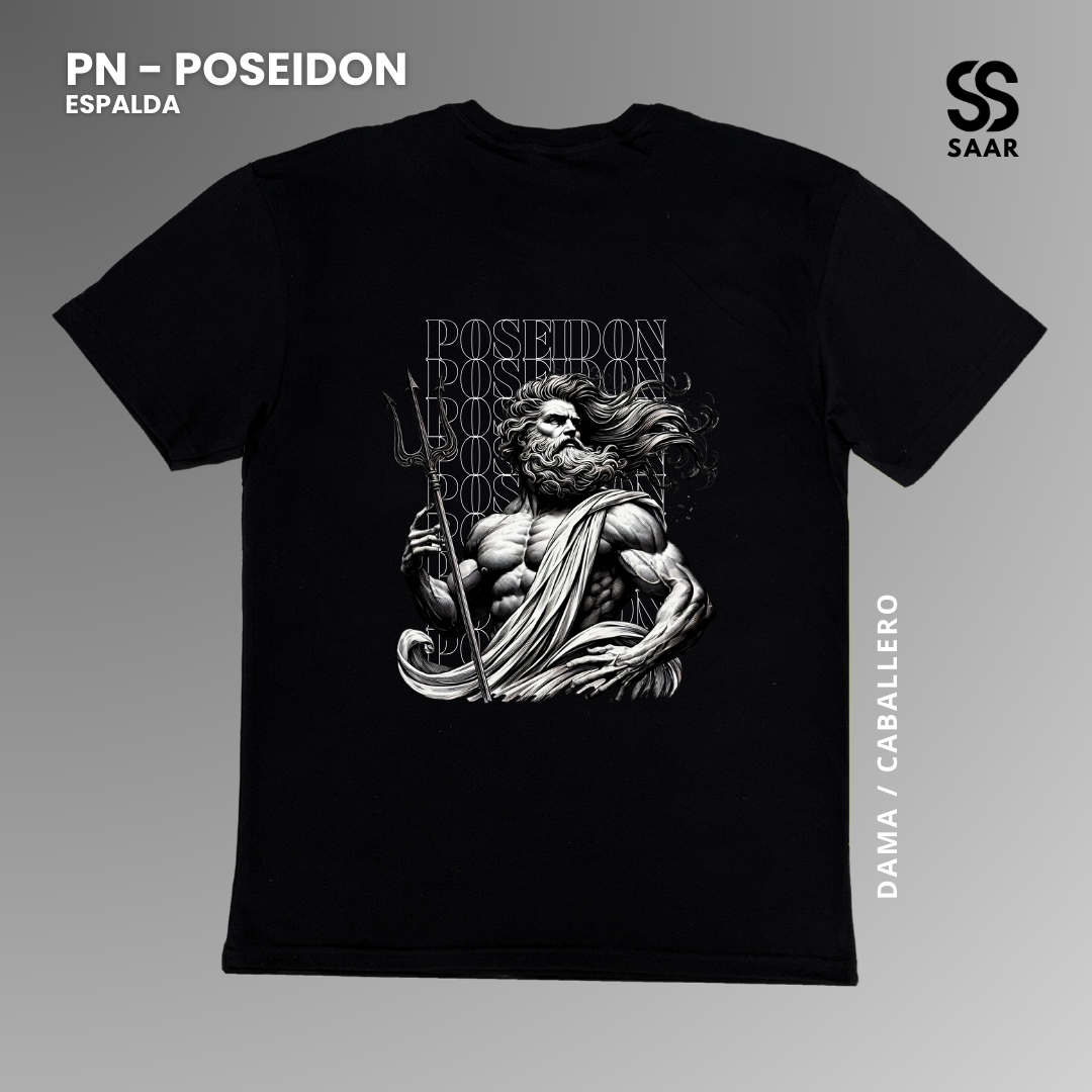 POSEIDON | Playera Negra