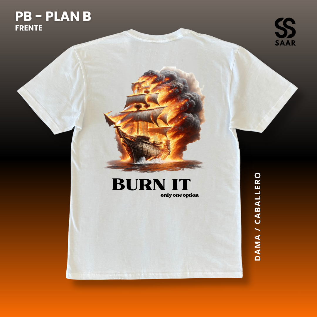 BURN IT | Playera Blanca