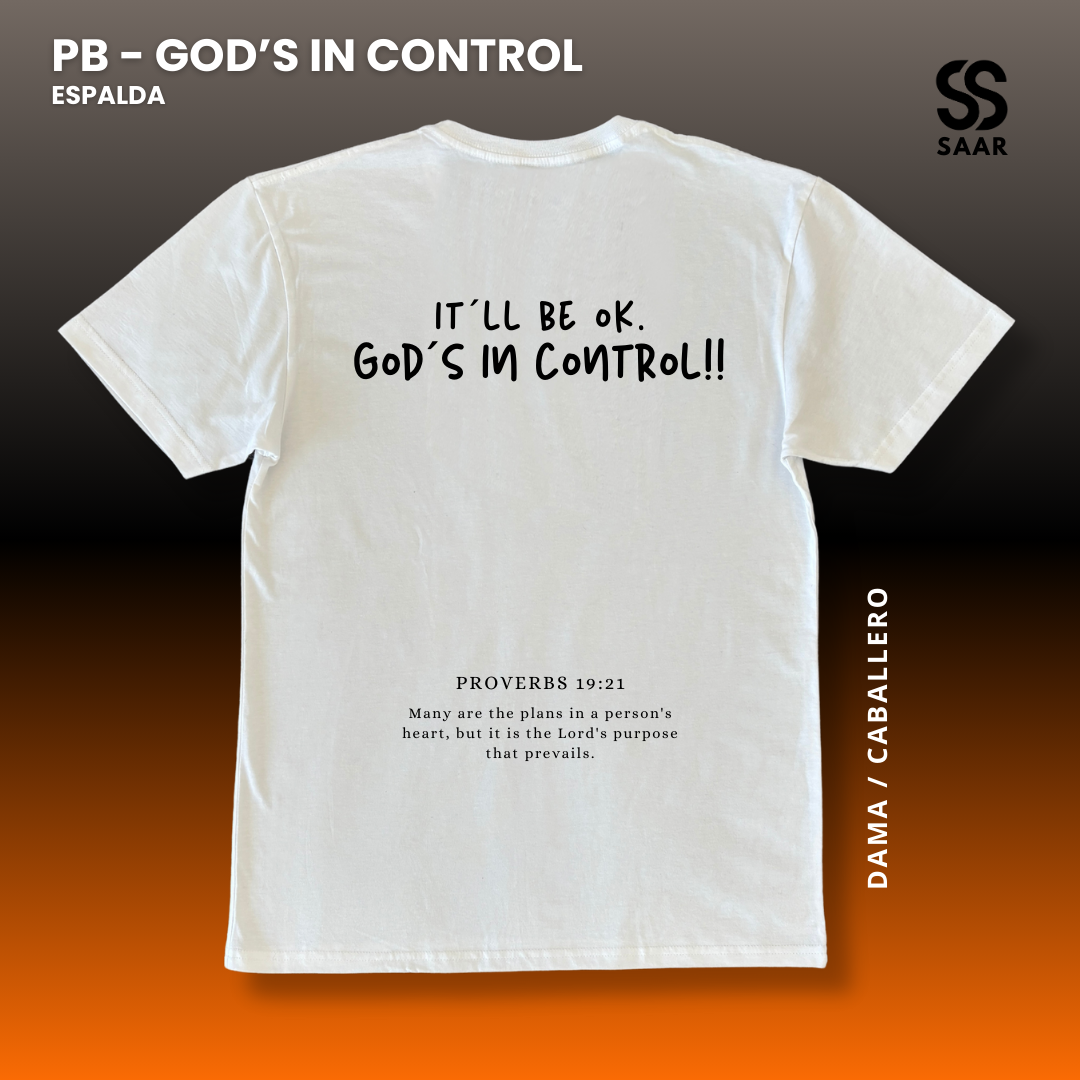 GOD´S IN CONTROL | Playera Blanca