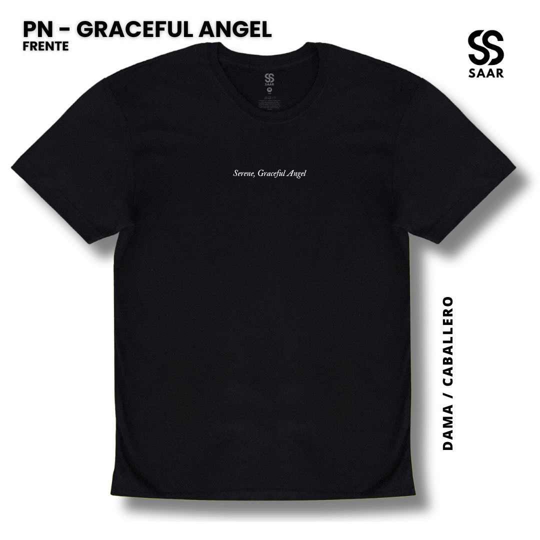 GRACEFUL ANGEL | Playera Negra