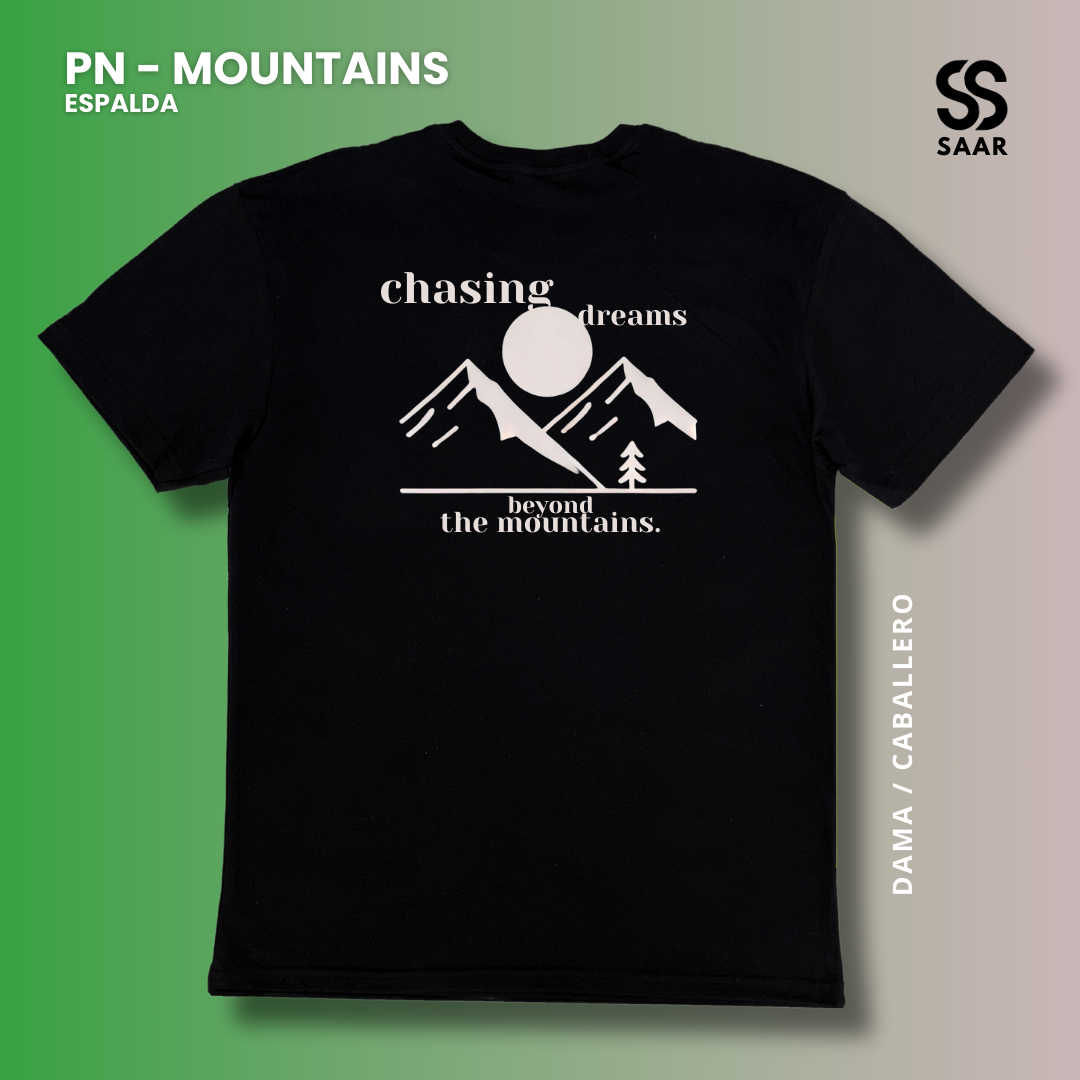 MOUNTAINS | Playera Negra