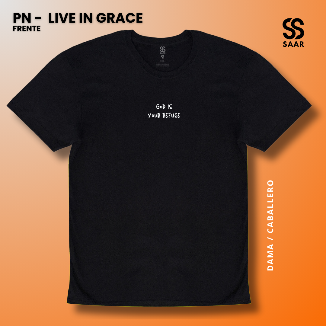 LIVE IN GRACE | Playera Negra