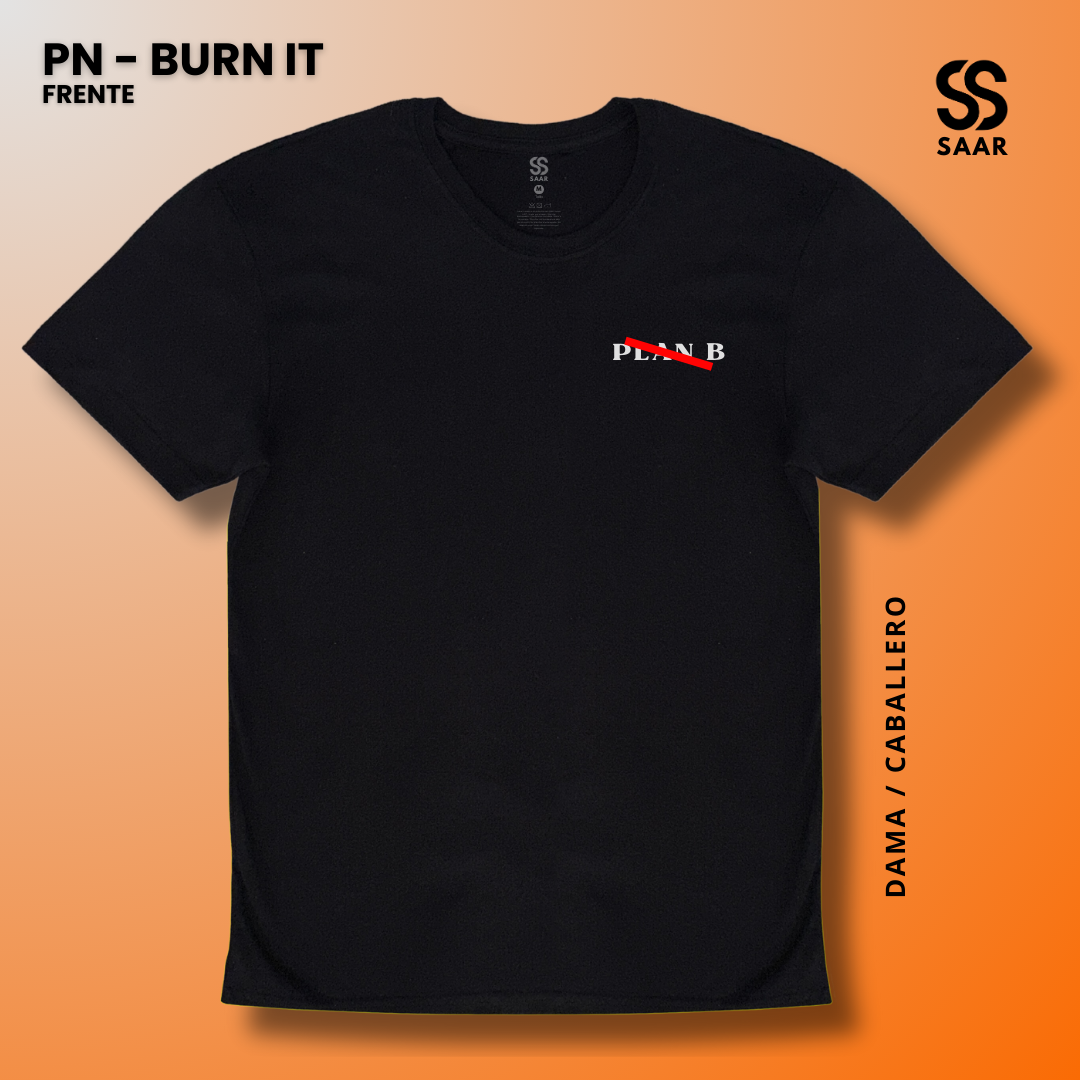 BURN IT | Playera Negra