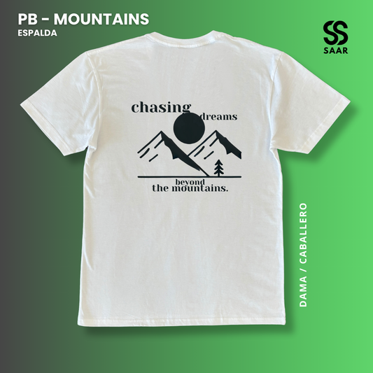 MOUNTAINS | Playera Blanca