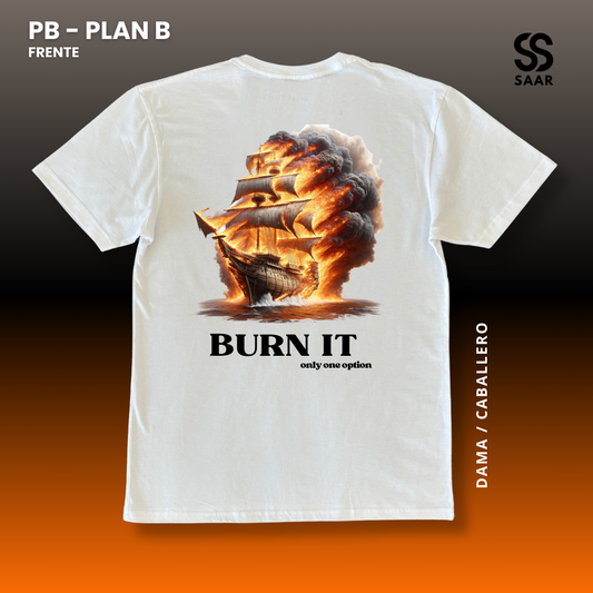 BURN IT | Playera Blanca