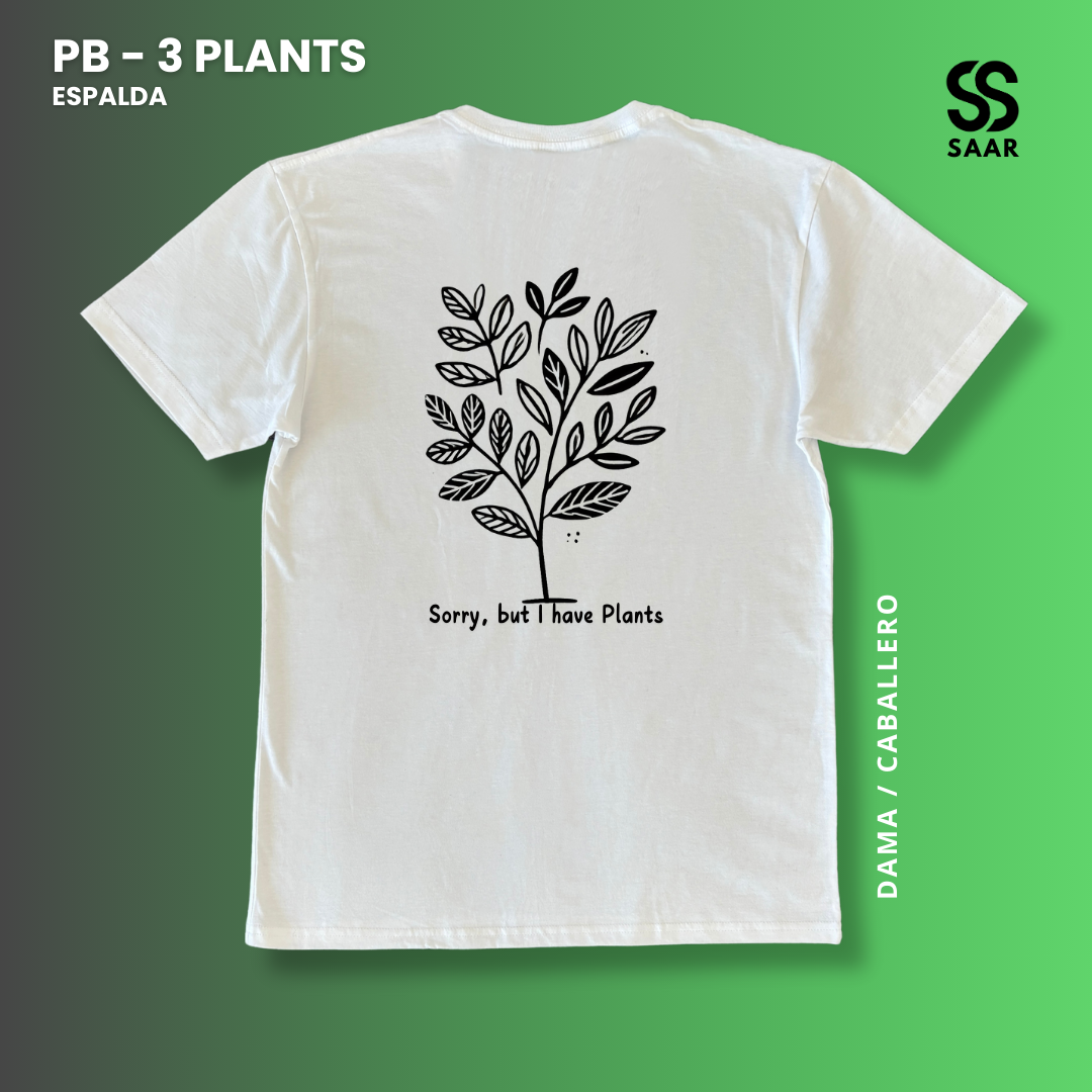 3 PLANTS | Playera Blanca