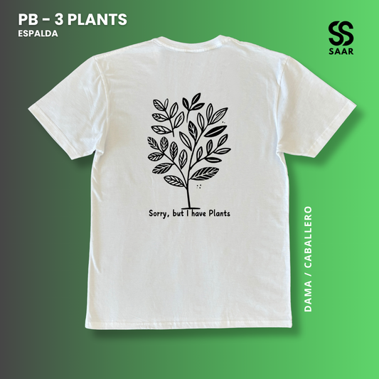 3 PLANTS | Playera Blanca